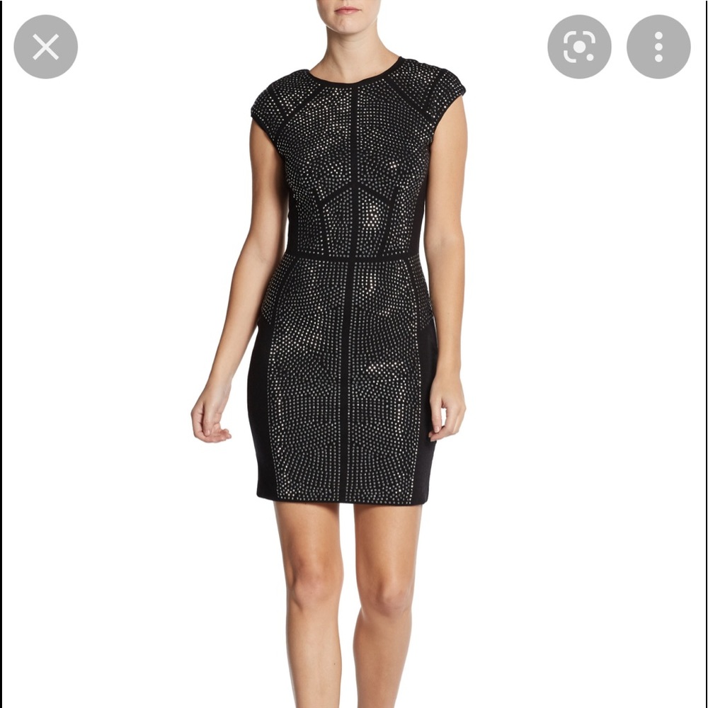 Rebecca Taylor Black Studded Dress